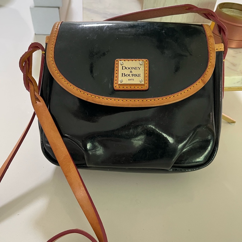 Dooney & Bourke Black and Tan Women's Bag